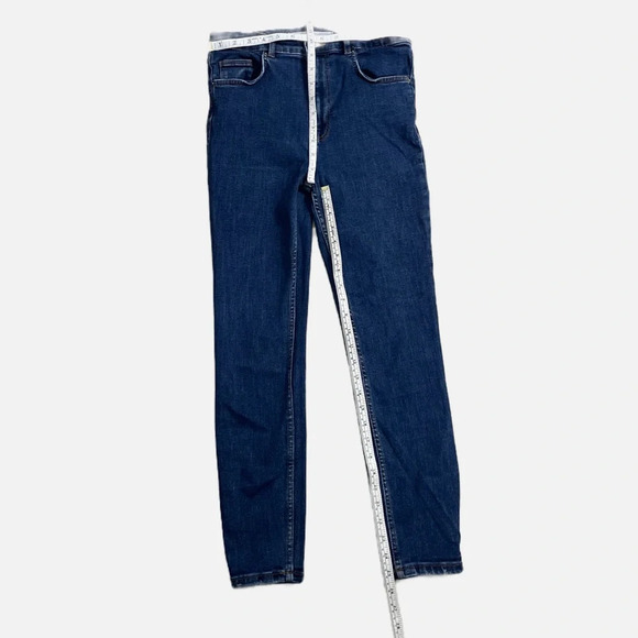Zara Women’s Trafulac Denim Makers Skinny Jeans High Rise Size 8 Blue - Picture 8 of 9